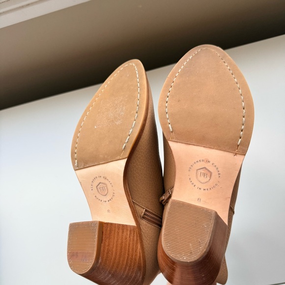 Poppy Barley The Two Point Five Ankle Boot in Leather Tan Size 8 - Picture 9 of 10